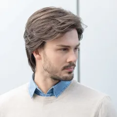 Perruque homme Gary Ellen Wille - Dégradé et lace front XL