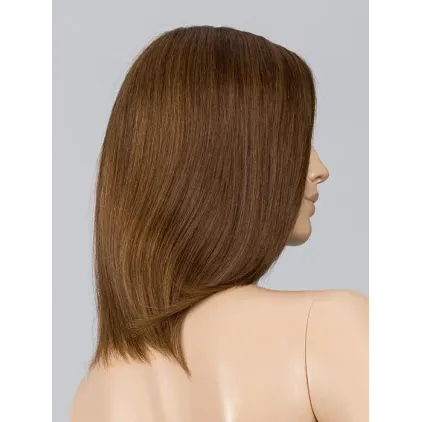 Prestige Deluxe Ellen Wille – Chocolate ROOTED – vue lisse sur tête mannequin