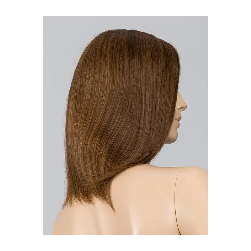 Prestige Deluxe Ellen Wille – Chocolate ROOTED – vue lisse sur tête mannequin