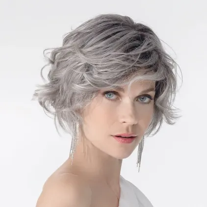 Romance Deluxe – Metallic Grey ROOTED. Illustrative pour Coffeebrown ROOTED ; vraie couleur en photo 2.