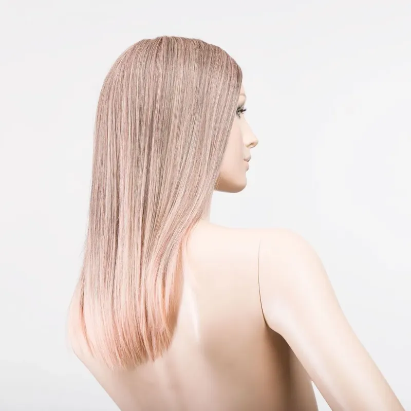 Sleek Mono Part Ellen Wille – Powderblonde TIPPED – vue sur tête mannequin