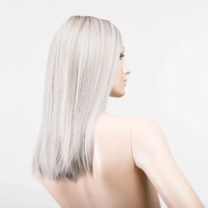 Sleek Mono Part Ellen Wille – Metallic blonde ROOTED – vue sur tête mannequin