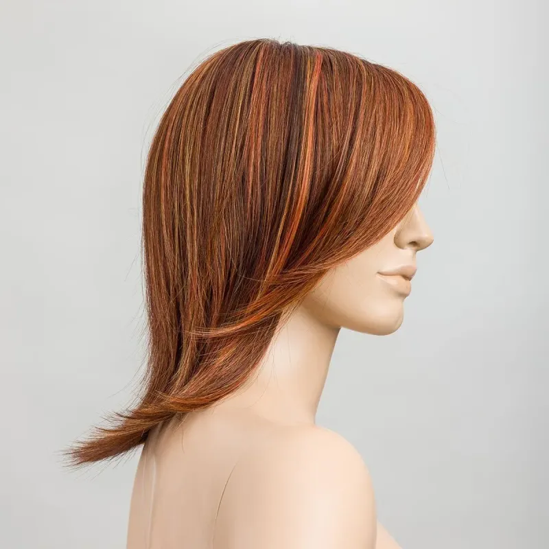 Whisper Comfort Ellen Wille – Safranred ROOTED – vue sur tête mannequin